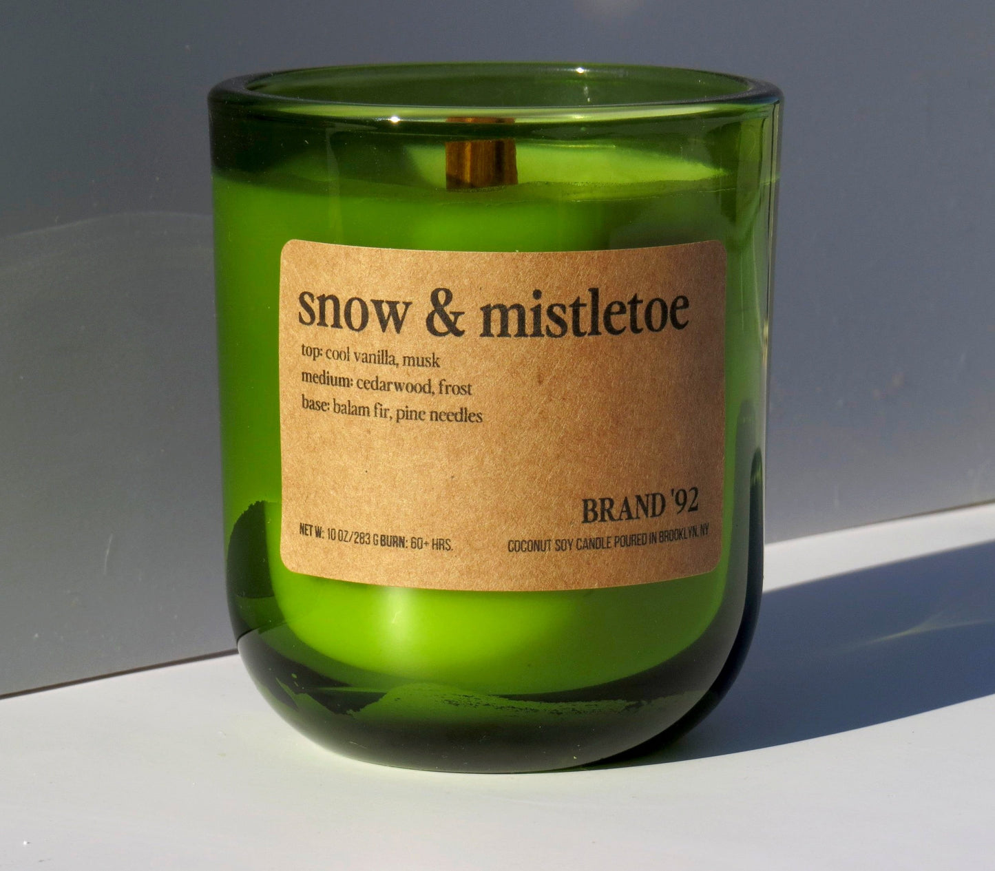 snow + mistletoe